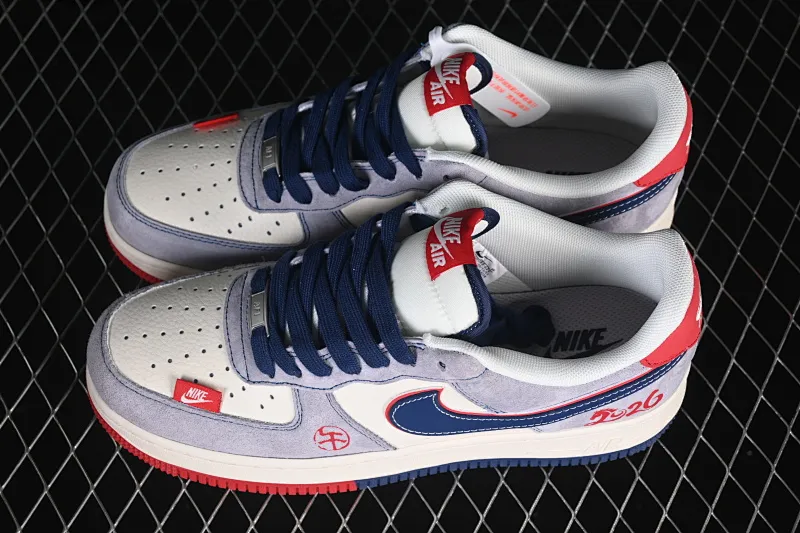 All categories Nk Air Force 1 Air Force series Nk Air Force 1 Low Air Force low-top Nike Air Force 1'07 Low red and blue contrast Air Force 1 low-top casual sneakers HT5088-625